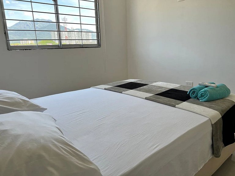 Apto 2 quartos e 3 banheiros perto da U. Andina, Valledupar