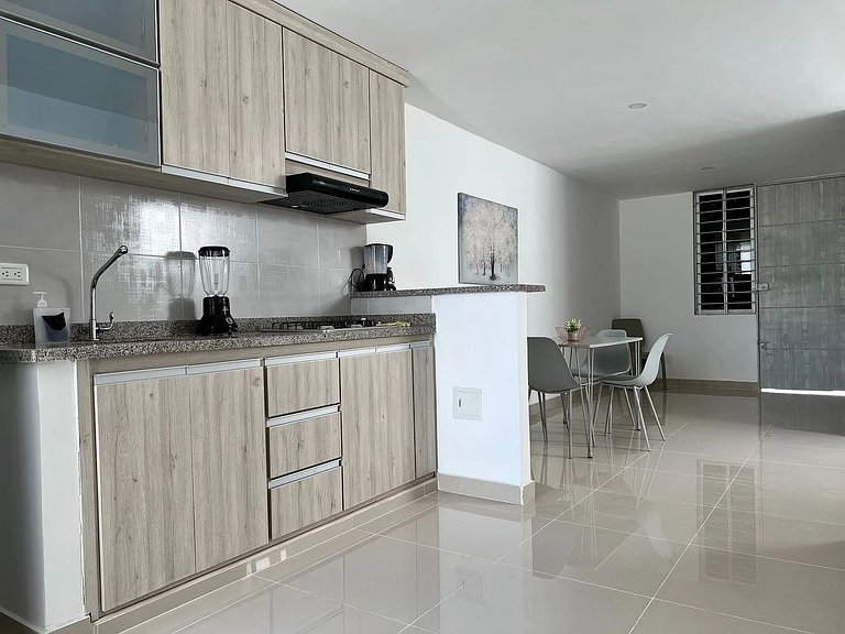 Apto 2 hab. y 3 baños junto a la U. Andina, Valledupar