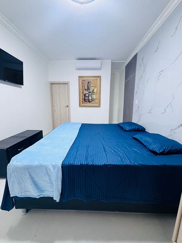 Quarto privativo com banheiro e cama king, Valledupar