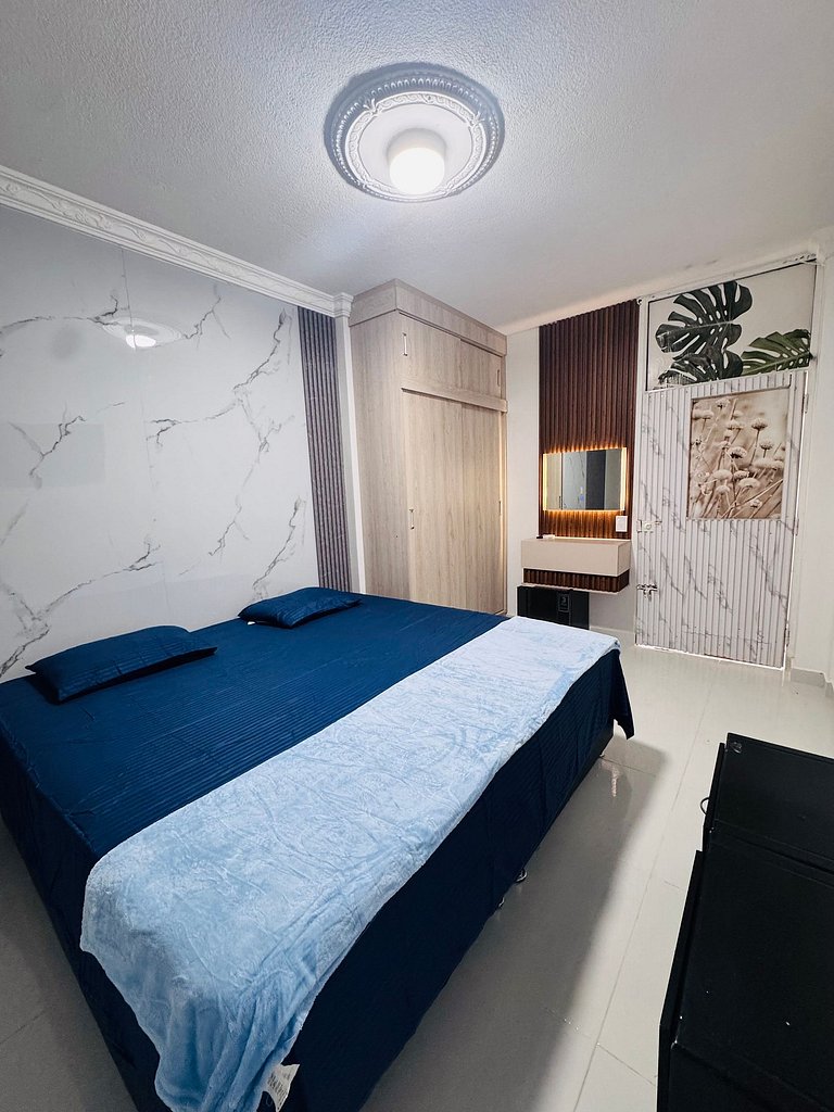 Private room with bathroom and king bed, Valledupar | DIGS