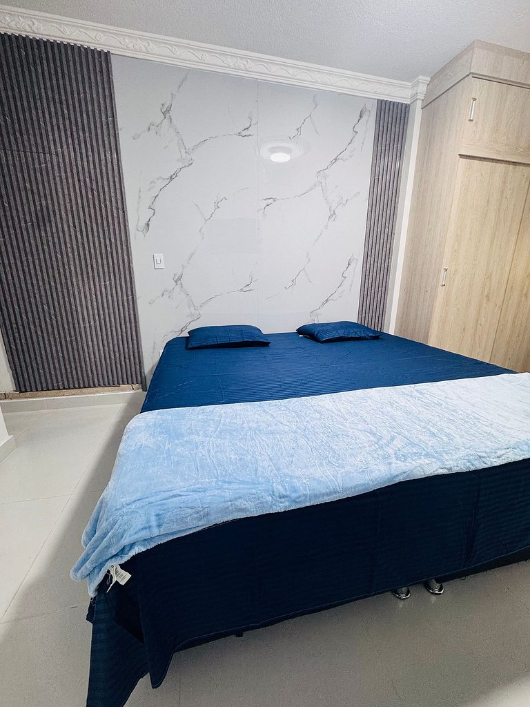 Quarto privativo com banheiro e cama king, Valledupar