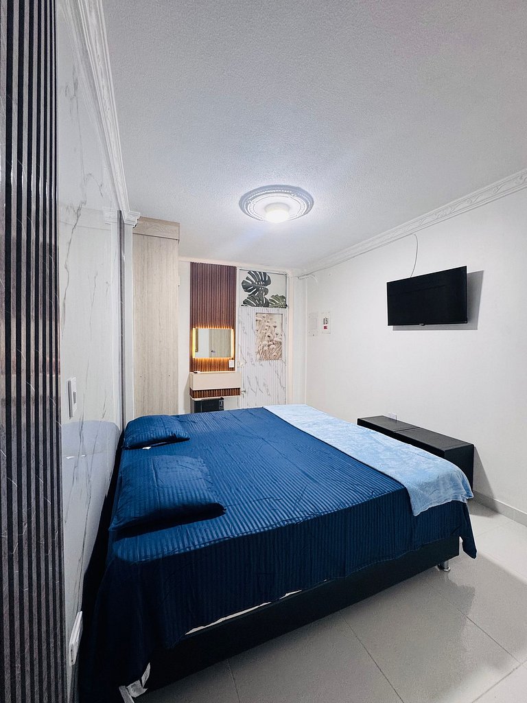 Quarto privativo com banheiro e cama king, Valledupar