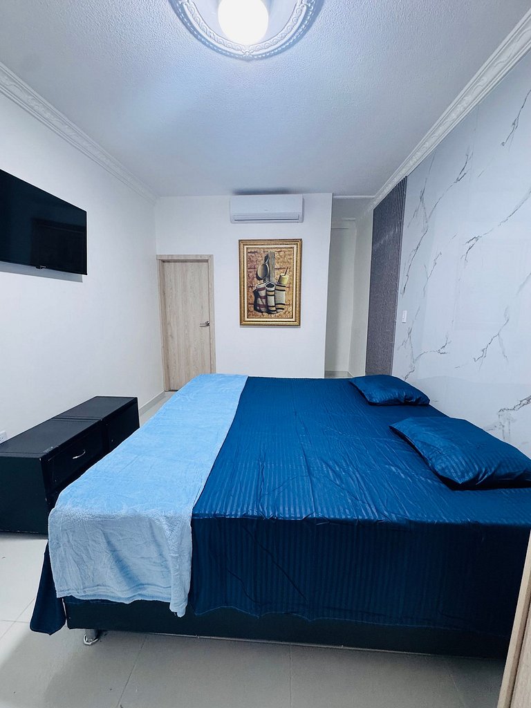 Quarto privativo com banheiro e cama king, Valledupar