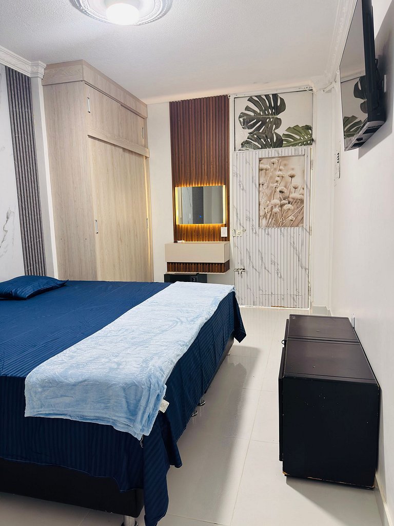Private room with bathroom and king bed, Valledupar | DIGS