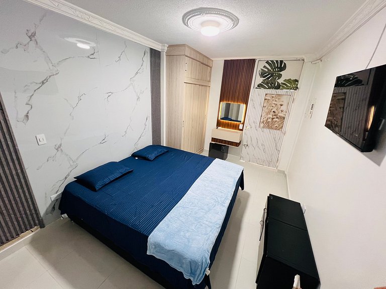 Quarto privativo com banheiro e cama king, Valledupar